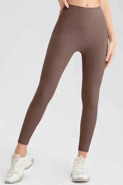 High Waist Skinny Active Pants - Trendsi - Flyclothing LLC