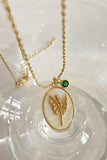 Flower Shell Pendant Copper Necklace - Trendsi - Flyclothing LLC