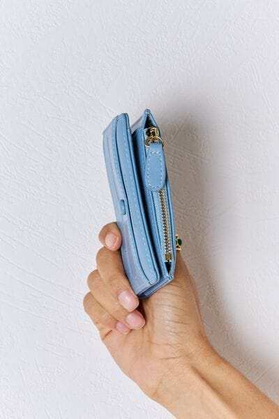 David Jones Texture PU Leather Mini Wallet - Trendsi - Flyclothing LLC