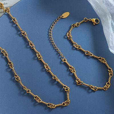 Titanium Steel Link Chain Bracelet - Flyclothing LLC