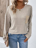 Round Neck Dropped Shoulder T-Shirt - Trendsi