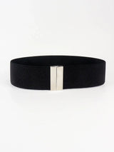 Alloy Buckle Elastic Belt - Trendsi - Flyclothing LLC