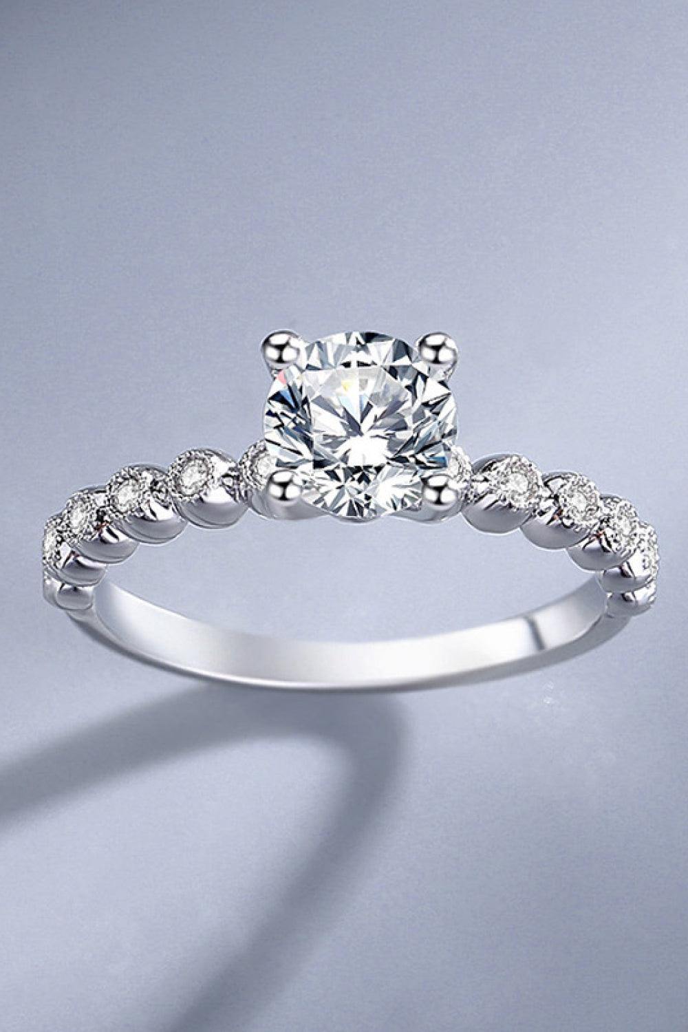 Classic 4-Prong Moissanite Ring - Trendsi