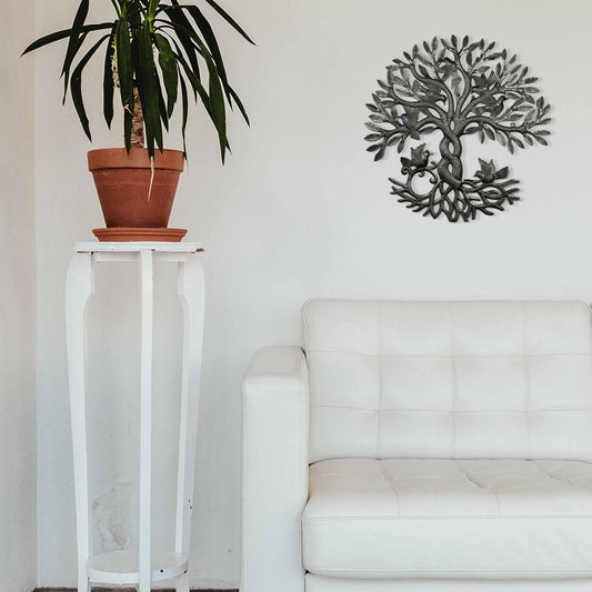 Entwined Tree of Life Metal Wall Art - Croix des Bouquets - Croix des Bouquets