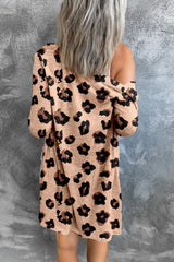 Printed Button Front Longline Cardigan - Trendsi - Flyclothing LLC