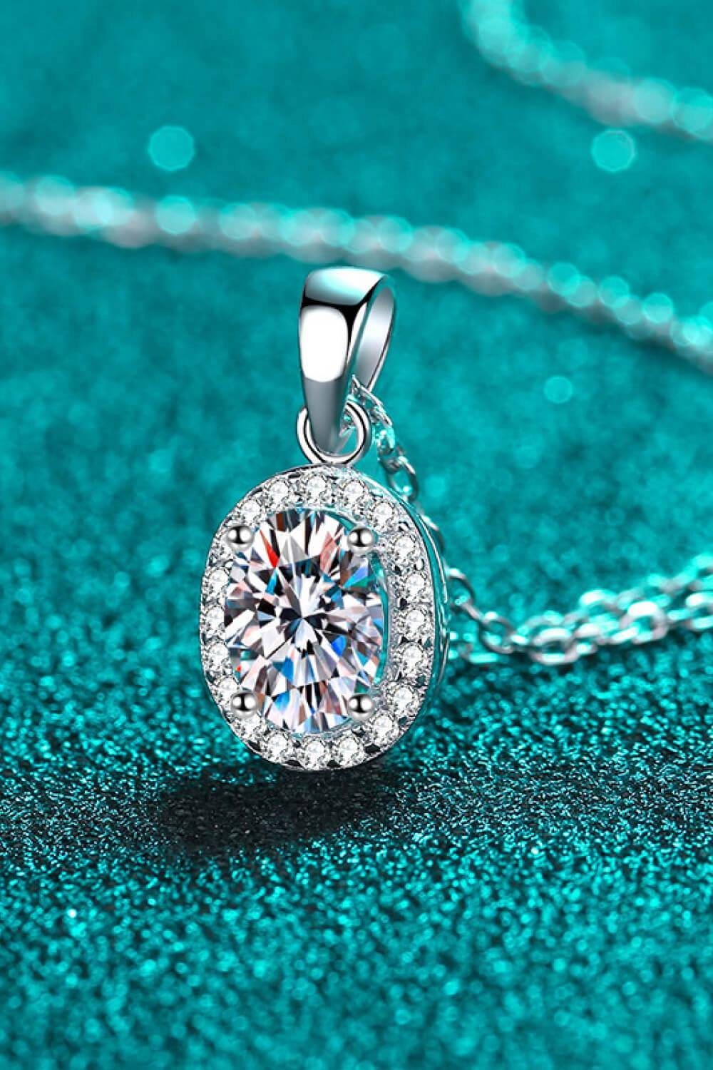 Be The One 1 Carat Moissanite Pendant Necklace - Trendsi