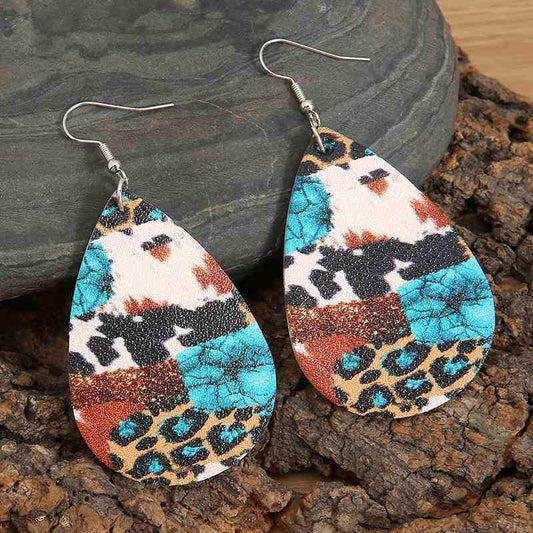 Teardrop Alloy Earrings - Trendsi - Flyclothing LLC