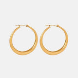 18K Gold-Plated Hoop Earrings - Trendsi - Flyclothing LLC