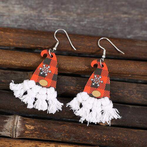 Xylem Pointed Hat Tassel Earrings - Trendsi - Flyclothing LLC