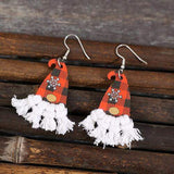 Xylem Pointed Hat Tassel Earrings - Trendsi - Flyclothing LLC