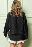BiBi Checkered Round Neck Exposed Seam Top - Trendsi - Flyclothing LLC