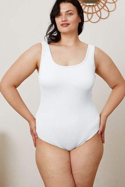 Basic Bae Full Size Square Neck Sleeveless Bodysuit - Trendsi - Flyclothing LLC