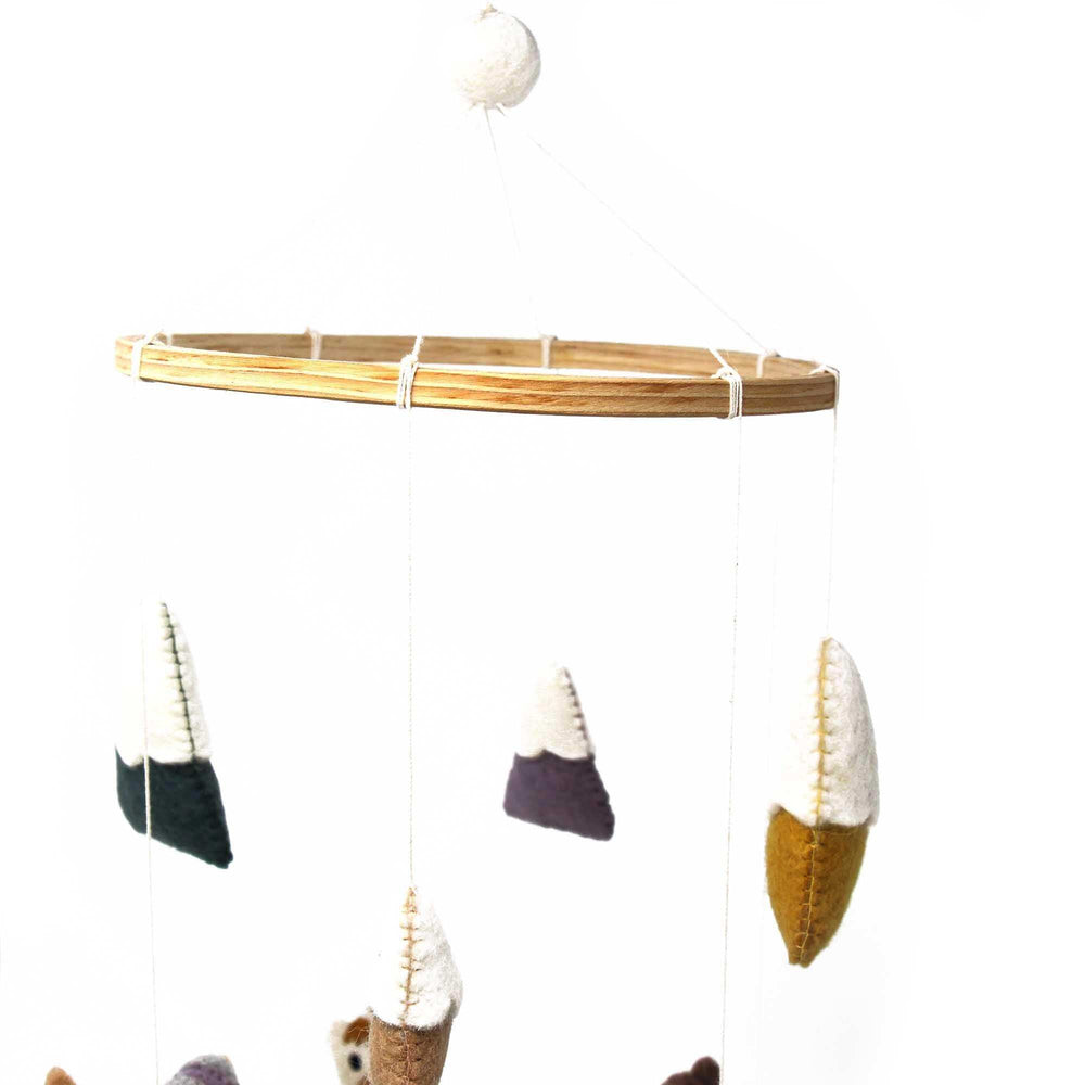 Hand Crafted Felt Little Llamas Mobile - Global Groove Direct - Flyclothing LLC