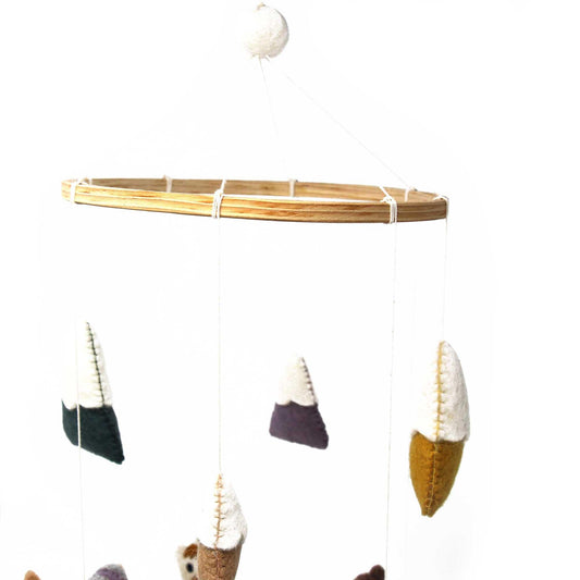 Hand Crafted Felt Little Llamas Mobile - Global Groove Direct