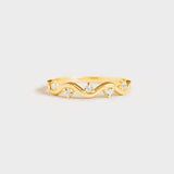 925 Sterling Silver Inlaid Zircon Ring - Trendsi