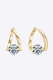 2 Carat Moissanite 925 Sterling Silver Heart Earrings - Trendsi - Flyclothing LLC