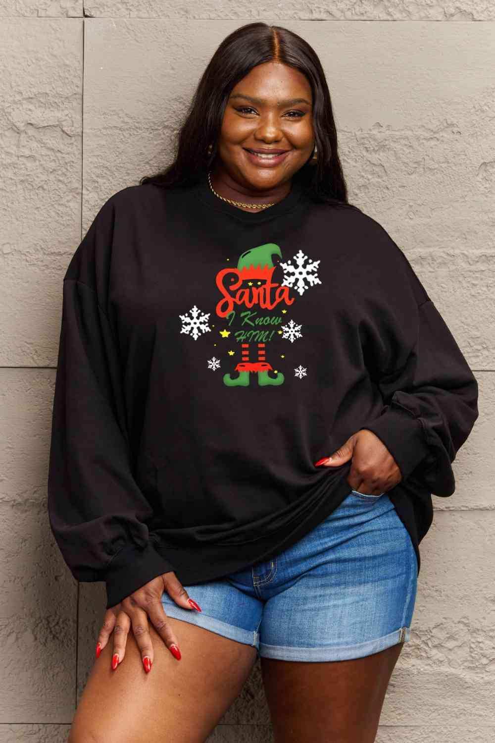 Simply Love Full Size Graphic Round Neck Sweatshirt - Trendsi - Flyclothing LLC