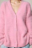 Button Up Dropped Shoulder Cardigan - Trendsi
