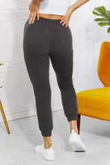 Blumin Apparel Full Size Easy Living Ribbed Joggers - Trendsi - Flyclothing LLC