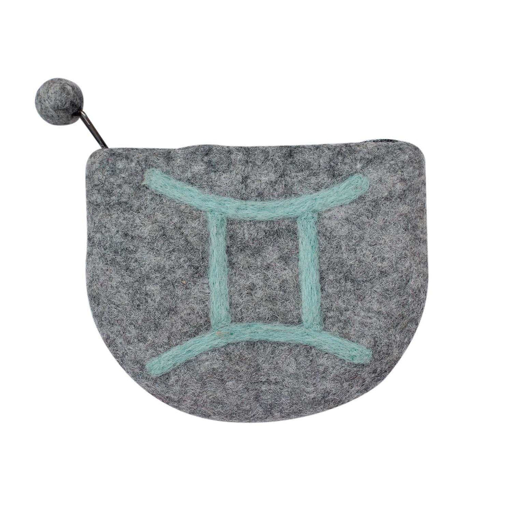 Felt Gemini Zodiac Coin Purse - Global Groove - Global Groove - Flyclothing LLC