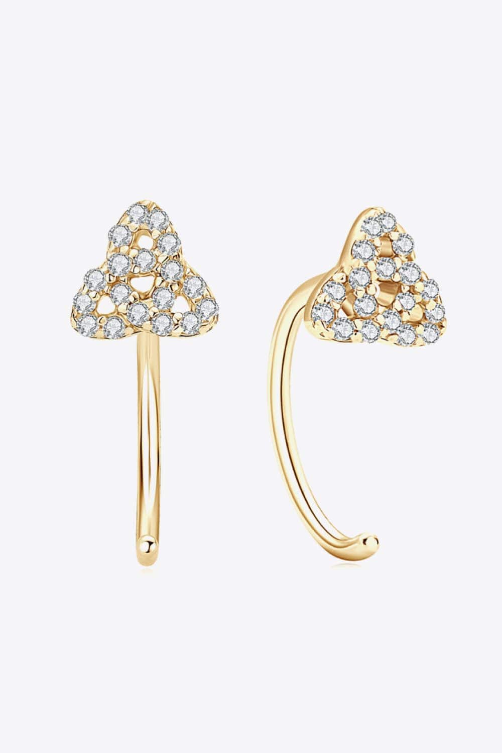 Moissanite 925 Sterling Silver Earrings - Trendsi - Flyclothing LLC