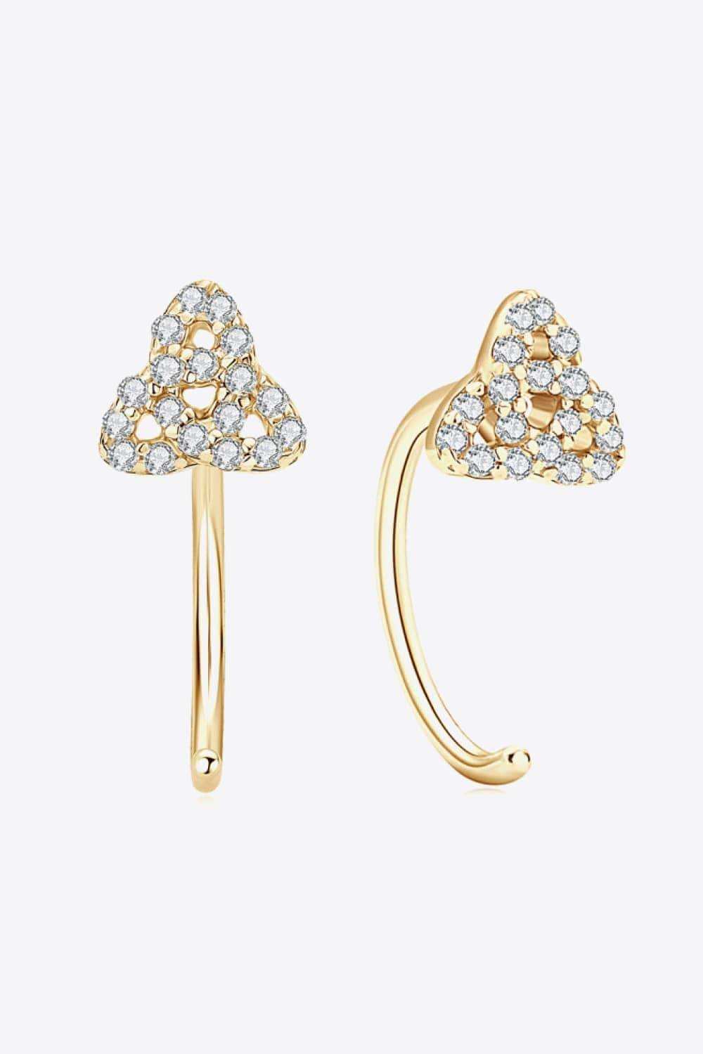 Moissanite 925 Sterling Silver Earrings - Trendsi - Flyclothing LLC