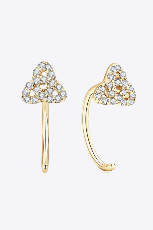 Moissanite 925 Sterling Silver Earrings - Trendsi - Flyclothing LLC