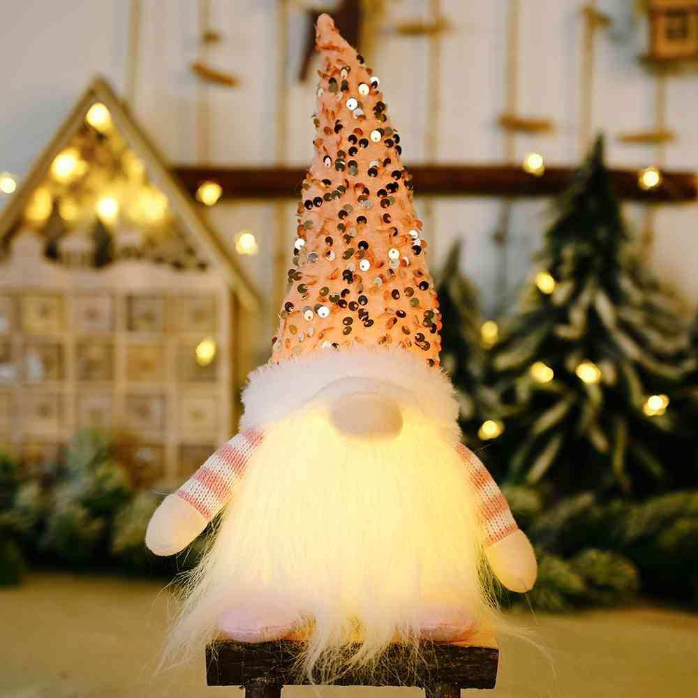 Sequin Light-Up Faceless Gnome - Trendsi - Flyclothing LLC