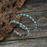 Artificial Turquoise C-Hoop Earrings - Trendsi - Flyclothing LLC