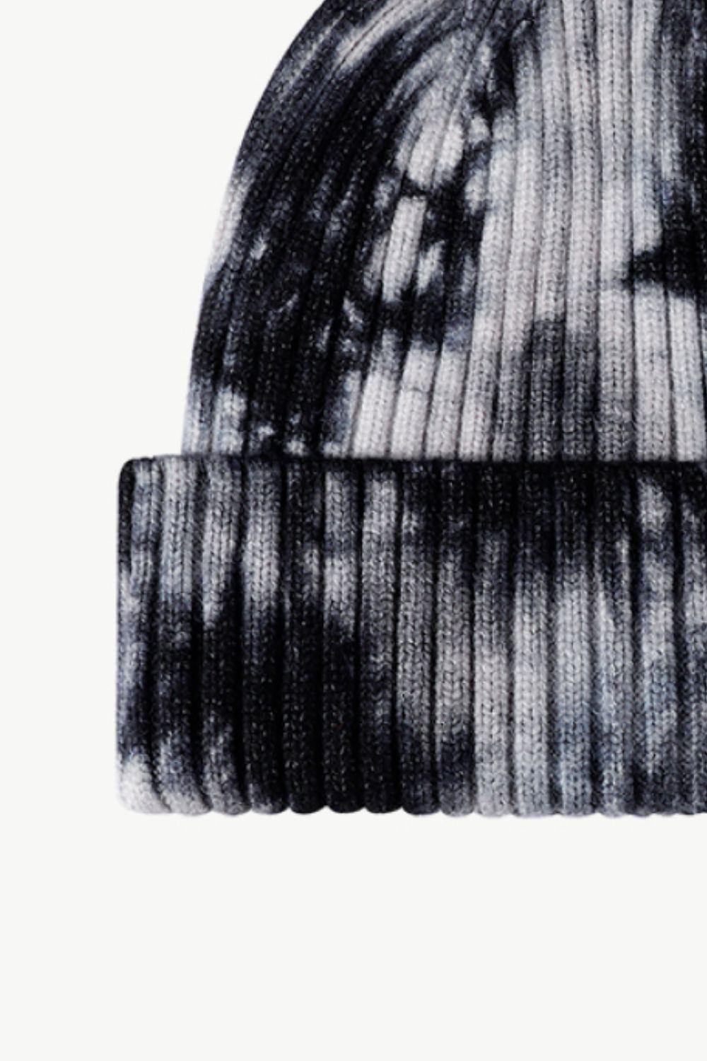 Tie-Dye Ribbed Cuffed Beanie - Flyclothing LLC
