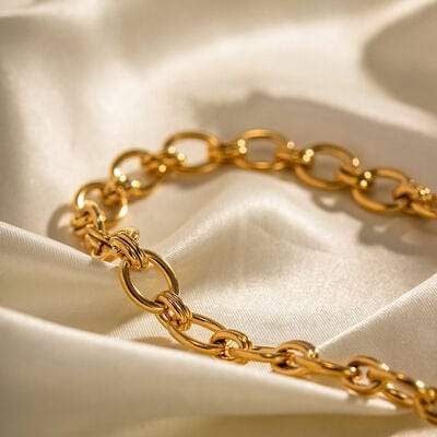 18K Gold-Plated Stainless Steel Necklace - Trendsi - Flyclothing LLC