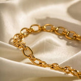 18K Gold-Plated Stainless Steel Necklace - Trendsi