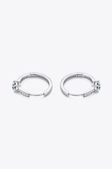 Carry Your Love 1 Carat Moissanite Platinum-Plated Earrings - Trendsi - Flyclothing LLC