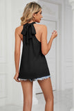 Gathered Detail Tied Sleeveless Top - Trendsi