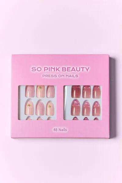 SO PINK BEAUTY Press On Nails 2 Packs - Trendsi - Flyclothing LLC