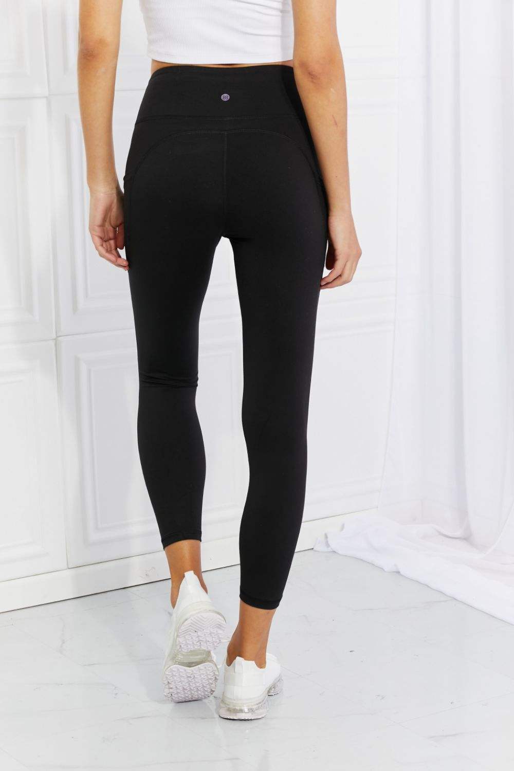 Leggings Depot Full Size Strengthen and Lengthen Reflective Dot Active Leggings - Trendsi - Flyclothing LLC