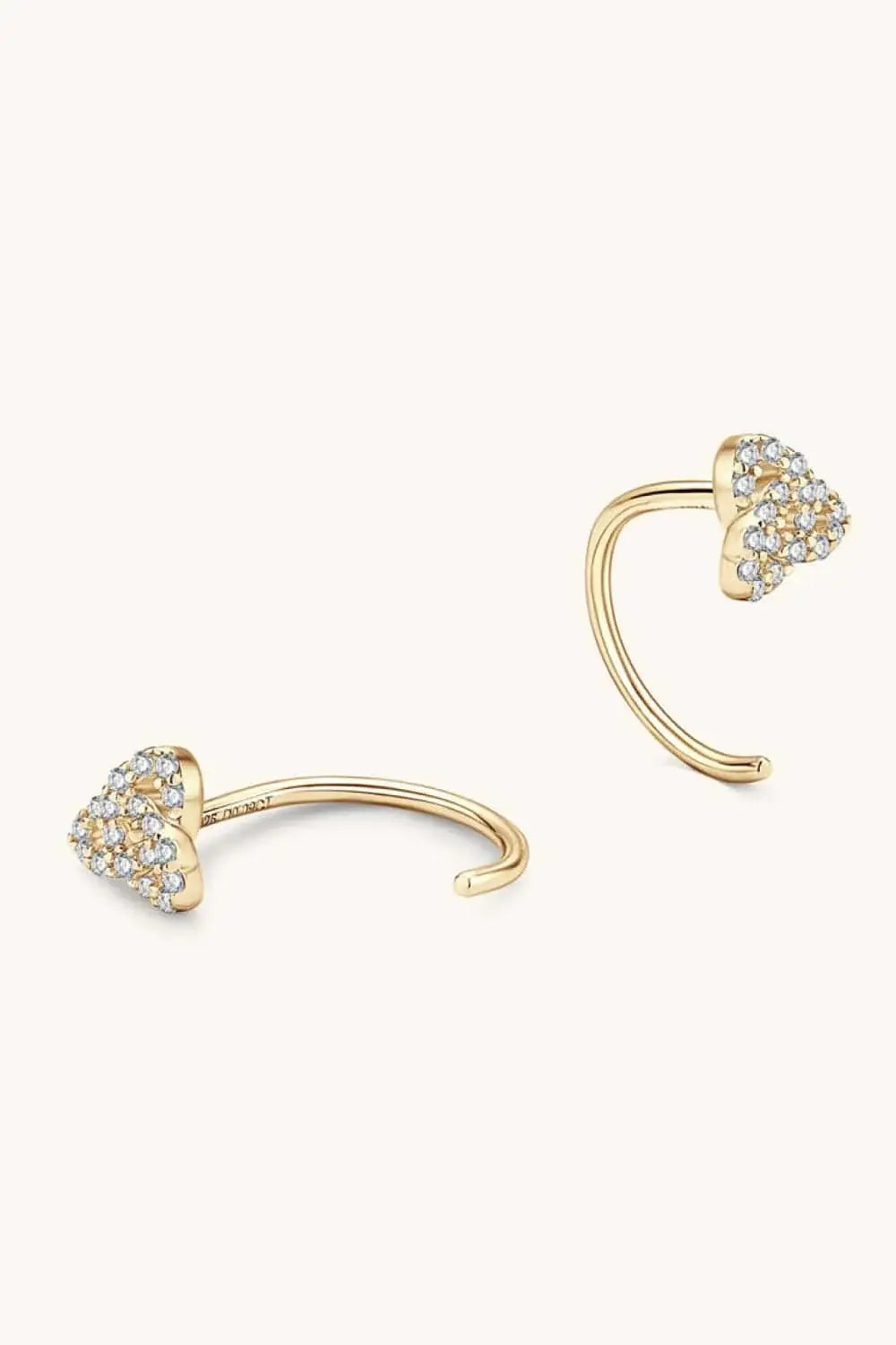 Moissanite 925 Sterling Silver Earrings - Trendsi - Flyclothing LLC