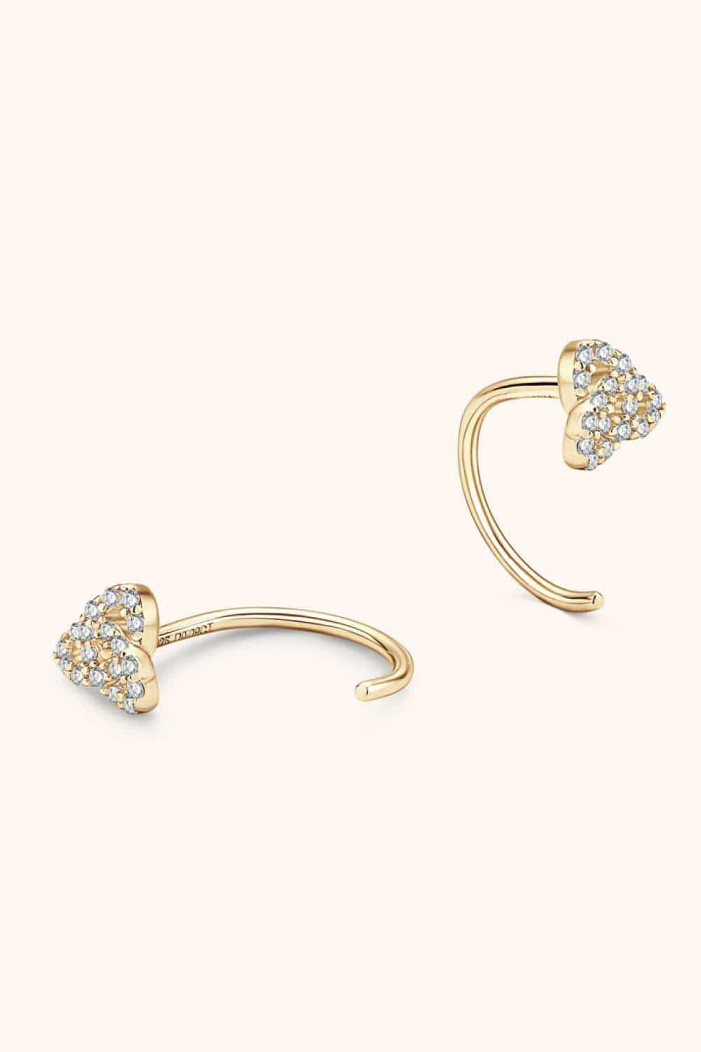 Moissanite 925 Sterling Silver Earrings - Trendsi - Flyclothing LLC