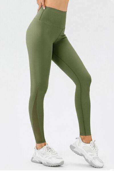 High Waist Skinny Active Pants - Trendsi - Flyclothing LLC