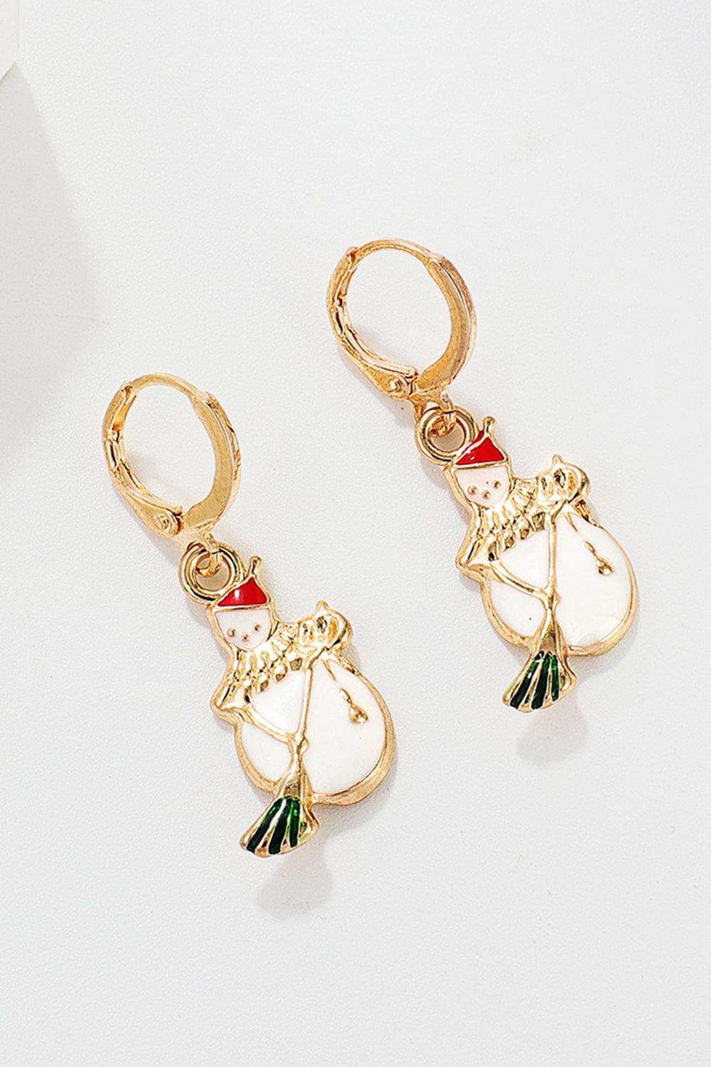 Christmas Theme Alloy Earrings - Trendsi - Flyclothing LLC