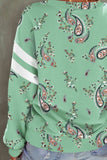 Paisley Dropped Shoulder T-Shirt - Trendsi - Flyclothing LLC