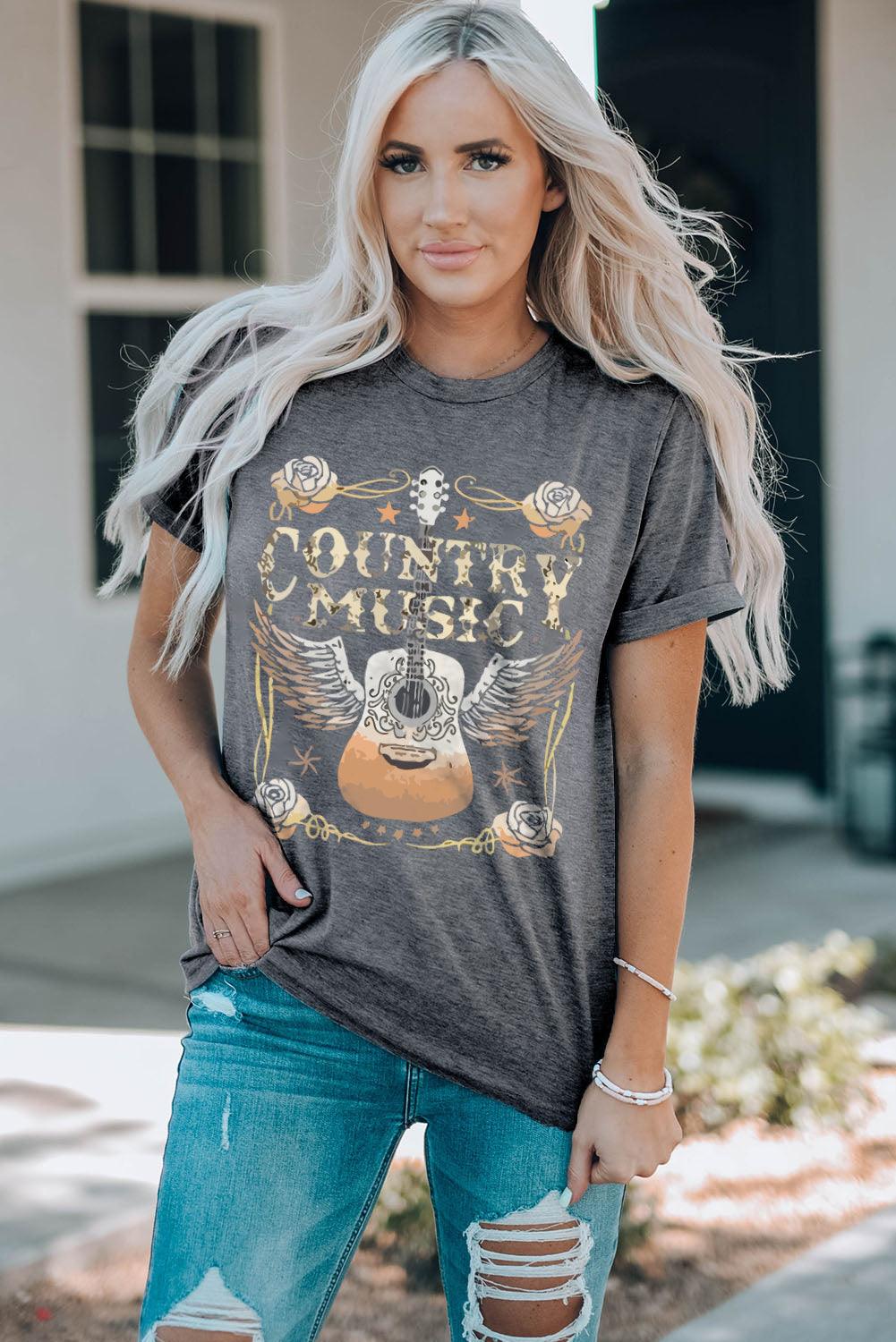 COUNTRY MUSIC Graphic T-Shirt - Flyclothing LLC