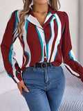 Printed Button Up Long Sleeve Shirt - Trendsi - Flyclothing LLC