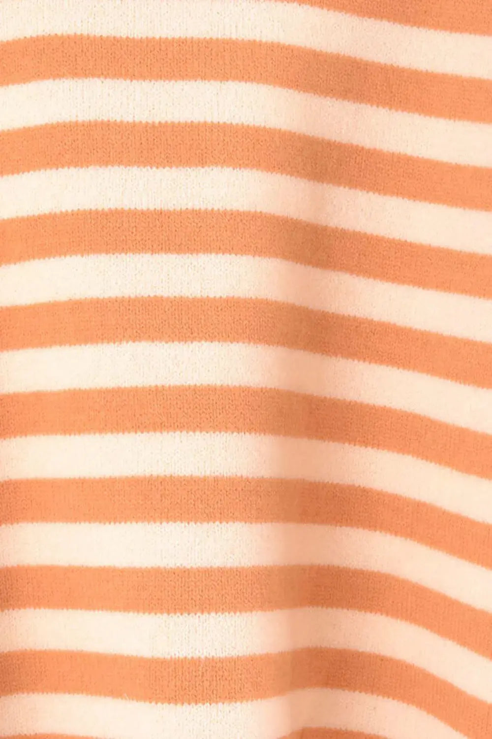 Warm Spice Striped Round Neck Sweater - Trendsi - Flyclothing LLC