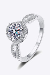 Feel The Joy 925 Sterling Silver Moissanite Ring - Trendsi - Flyclothing LLC