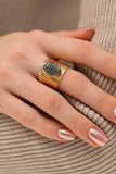 Wide Band Stainless Steel Open Ring - Trendsi - Flyclothing LLC