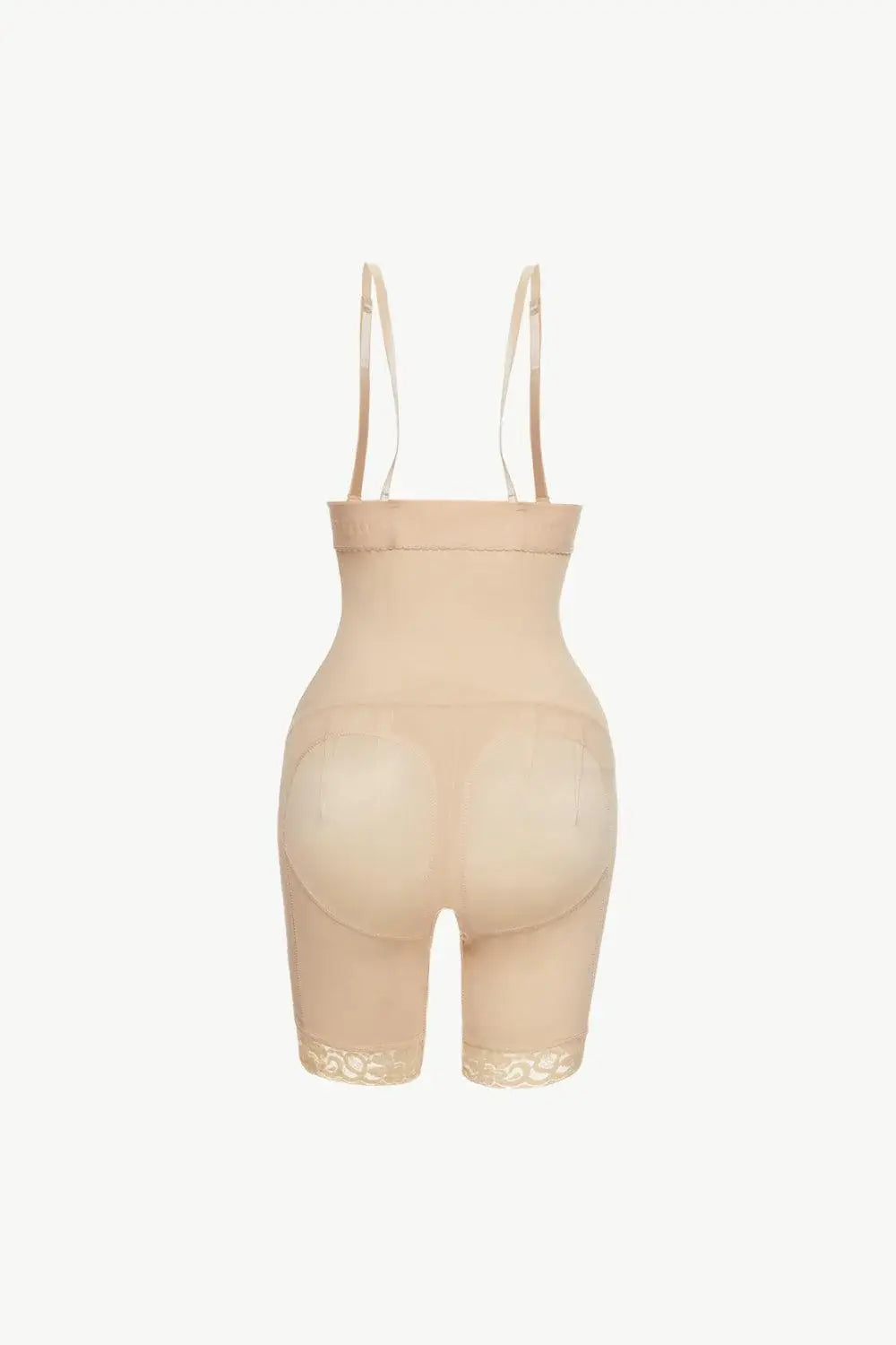 Full Size Hook-and-Eye Lace Trim Shaping Bodysuit - Trendsi - Flyclothing LLC