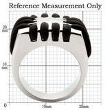 Alamode Rhodium Brass Ring with No Stone - Alamode - Flyclothing LLC