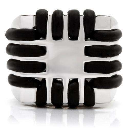 Alamode Rhodium Brass Ring with No Stone - Alamode - Flyclothing LLC