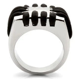 Alamode Rhodium Brass Ring with No Stone - Alamode - Flyclothing LLC